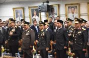 Kasrem 043/Gatam Hadiri Pelantikan dan Pengambilan Sumpah Jabatan Sekda Provinsi Lampung
