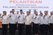 Jusuf Kalla Lantik Pengurus PMI Provinsi Lampung 2025–2030, Purnama Wulan Sari Resmi Jadi Ketua