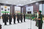 Enam Pejabat Dandim Jajaran Korem 043/Gatam Diserahterimakan
