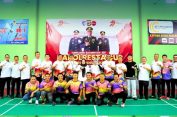 Walikota Bandar Lampung Buka Turnamen Badminton Kapolresta Cup