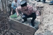 Bupati Pringsewu Letakkan Batu Pertama Pembangunan Masjid Darul Iman Tambahrejo