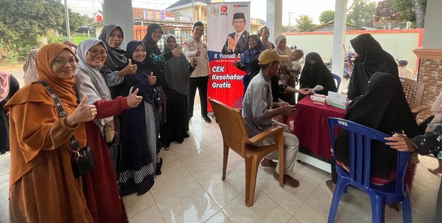 Anggota DPRD Yusnadi Gelar Cek Kesehatan Gratis Selama Reses di Lampung Timur