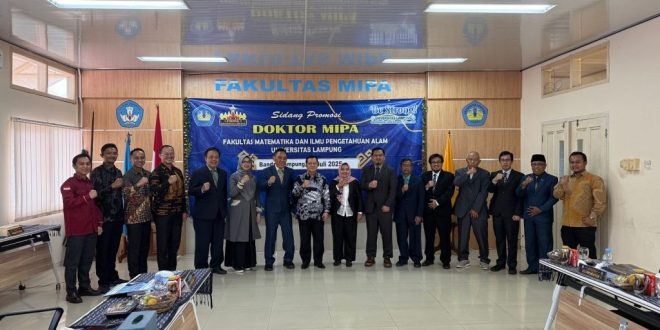 Unila Kembali Luluskan Doktor Baru