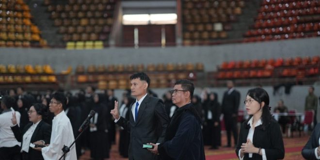 Pengambilan Sumpah PNS Unila, 170 Dosen dan Tendik Resmi Disumpah