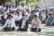 Pimpinan DPRD Lampung Hadiri Sholat Idul Adha Bersama Forkopimda