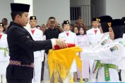 Anggota Paskibraka Lampung Selatan Dikukuhkan, Siap Kibarkan Merah Putih di Menara Siger!