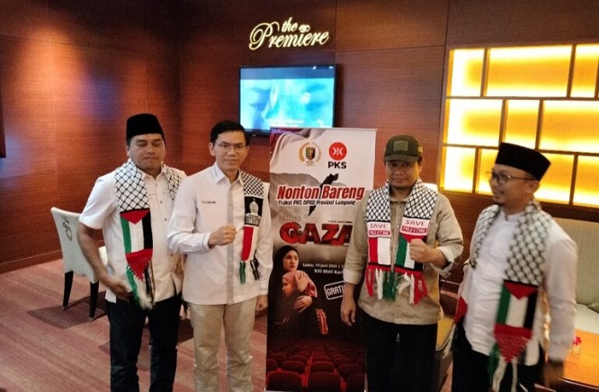 Fraksi PKS DPRD Lampung Nobar Film Hayya 3: Gaza