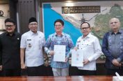 Penandatanganan MoU PT Wahana Raharja dan World Food Hub untuk Kembangkan Pusat Logistik Pangan Halal di Lampung