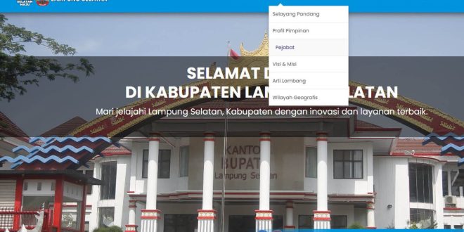 Tepis Isu Lalai! Website Pemkab Lampung Selatan Sedang Redesain, Data Pejabat Kini Lebih Mudah Dicari