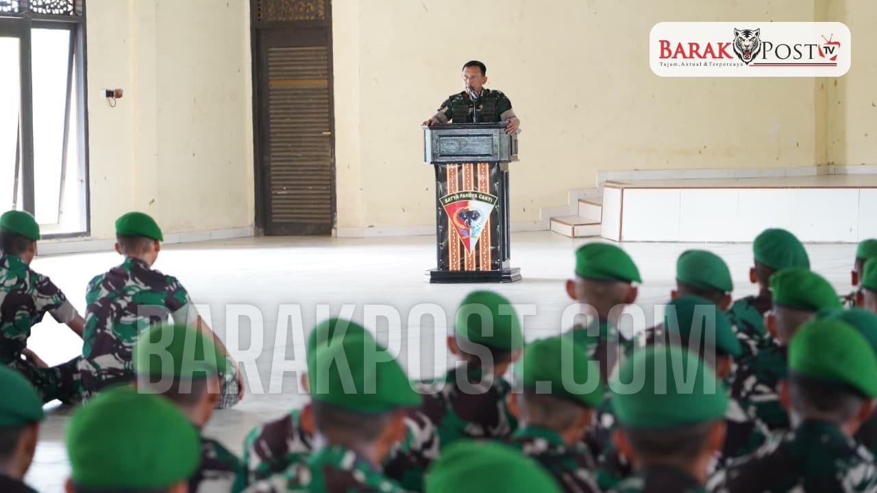 Kunjungan Danrem 043/Gatam ke Yonif TP 848/SPC, Dorong Semangat dan Kekompakan Prajurit