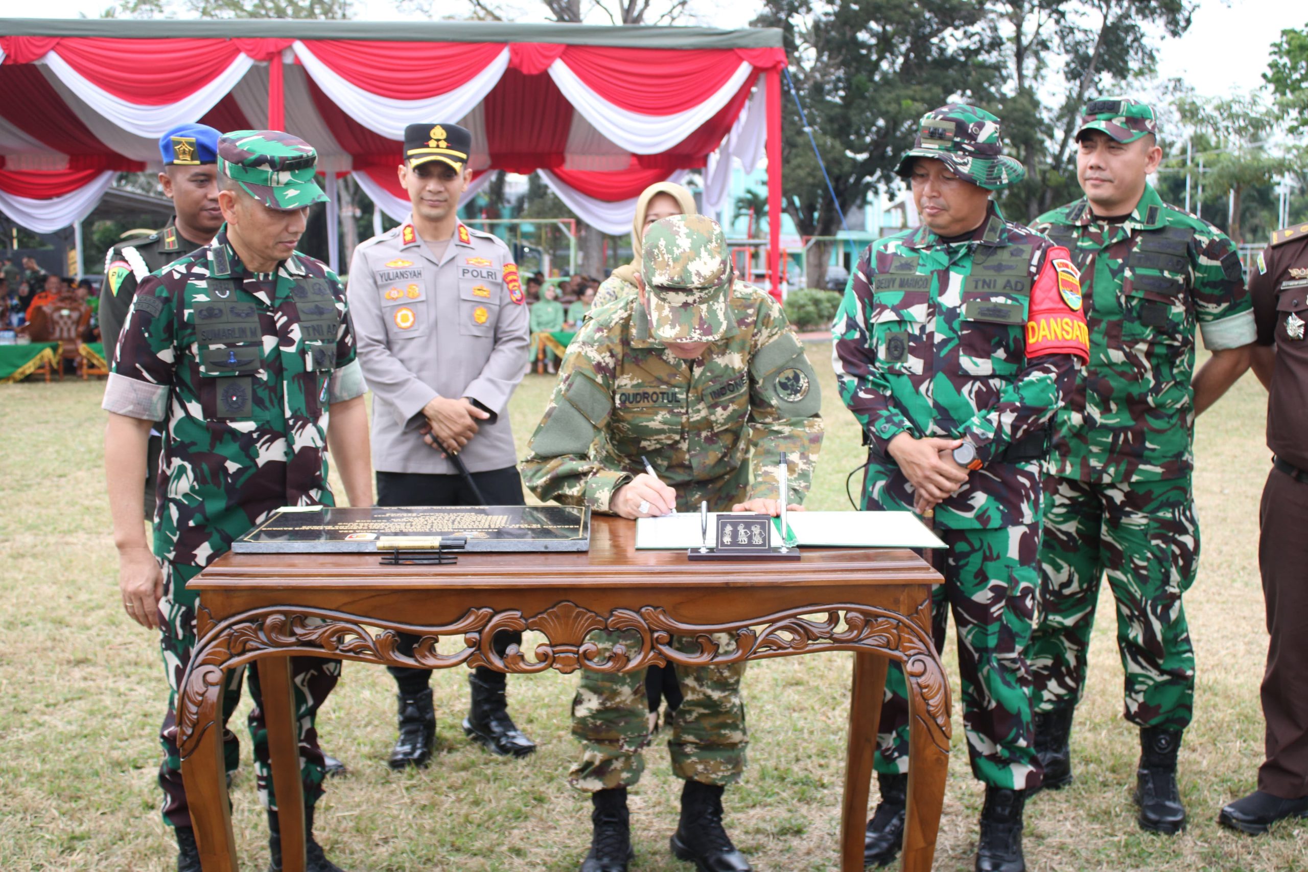 TMMD Ke-125 Tahun 2025 di Dua Kabupaten Lampung Berakhir, Tinggalkan Warisan Pembangunan dan Kebersamaan”