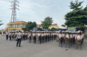 Irwasda Polda Lampung Tekankan Tindakan Profesional Sesuai Undang-Undang Pada Pengamanan Aksi Demonstrasi