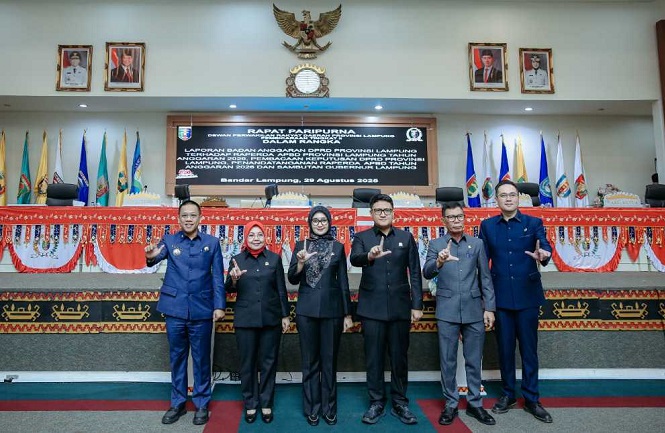 Pemprov Lampung dan DPRD Sepakati Raperda APBD 2026, Target Pendapatan Daerah Rp7,6 Triliun