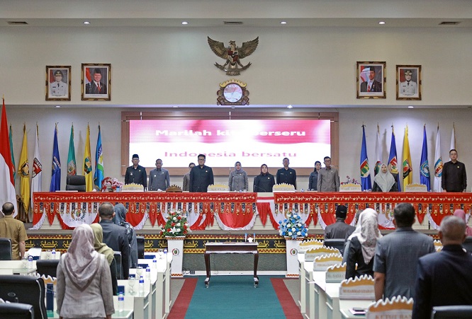 Rapat Paripurna DPRD Lampung Tetapkan Program Pembentukan Perda Tahun 2026