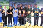 Walikota Bandar Lampung Panen Ikan dan Melon Bersama DanBrigif 4 Mar/BS
