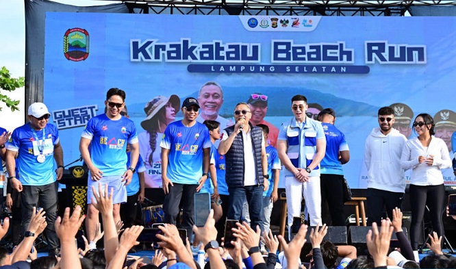 Zulhas Hadiri Krakatau Beach Run 2025: Janji Bawa Raffi Ahmad hingga Pasha Ungu di HUT Lampung Selatan