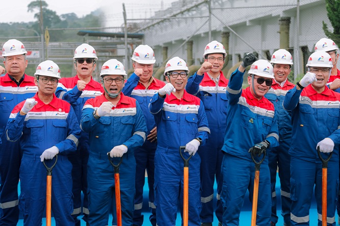 Ground Breaking Pembangunan Pabrik Percontohan Green Hydrogen Project Pertamina Geothermal Energy di Ulubelu Tanggamus