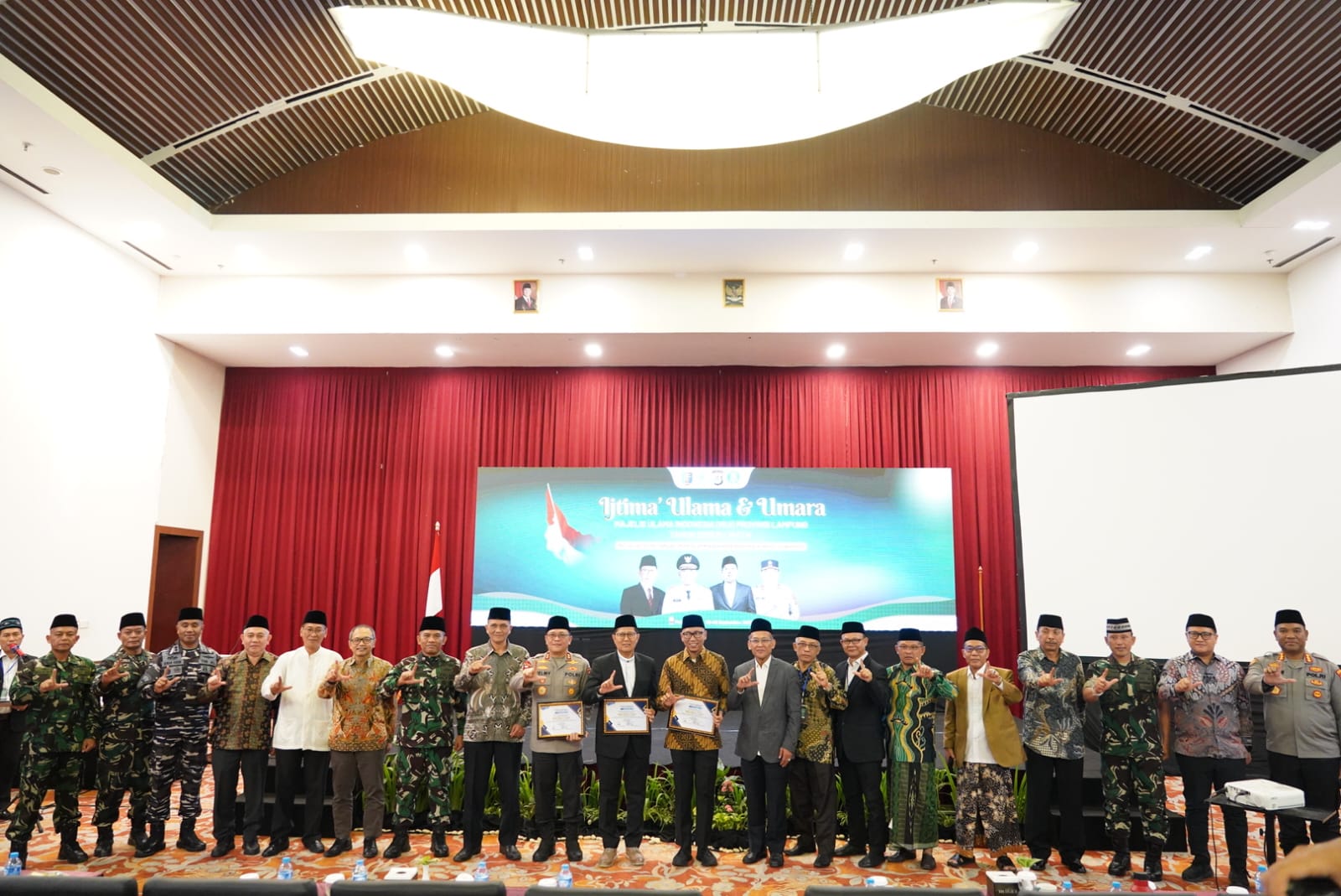 Danrem 043/Gatam Hadiri Ijtima’ Ulama dan Umara MUI Provinsi Lampung Tahun 2025/1447 H