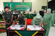 Kunjungi Kodim 0421/LS, Pangdam XXI/Radin Inten: Berikan Arahan Agar Bijak dalam Bermedia Sosial