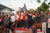 Bersama Gubernur dan Forkopimda Provinsi Lampung, Pangdam XXI/RI Ikuti PMI RUN 4 Humanity HUT Ke-80 PMI Tahun 2025