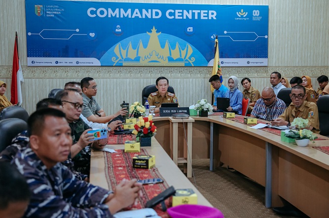 Pemprov Lampung Ikuti Rakor Pengendalian Inflasi Daerah Tahun 2025
