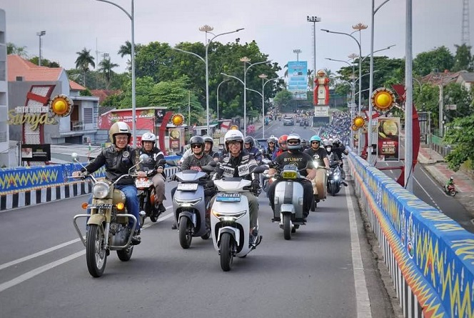 Sunday Morning Ride, Gubernur Lampung Dorong Promosi Wisata dan Edukasi Safety Riding