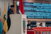 Gubernur Rahmat Mirzani Djausal Sampaikan Apresiasi kepada Seluruh Fraksi DPRD atas Tanggapan Positif terhadap Tiga Raperda Prakarsa Pemerintah Lampung