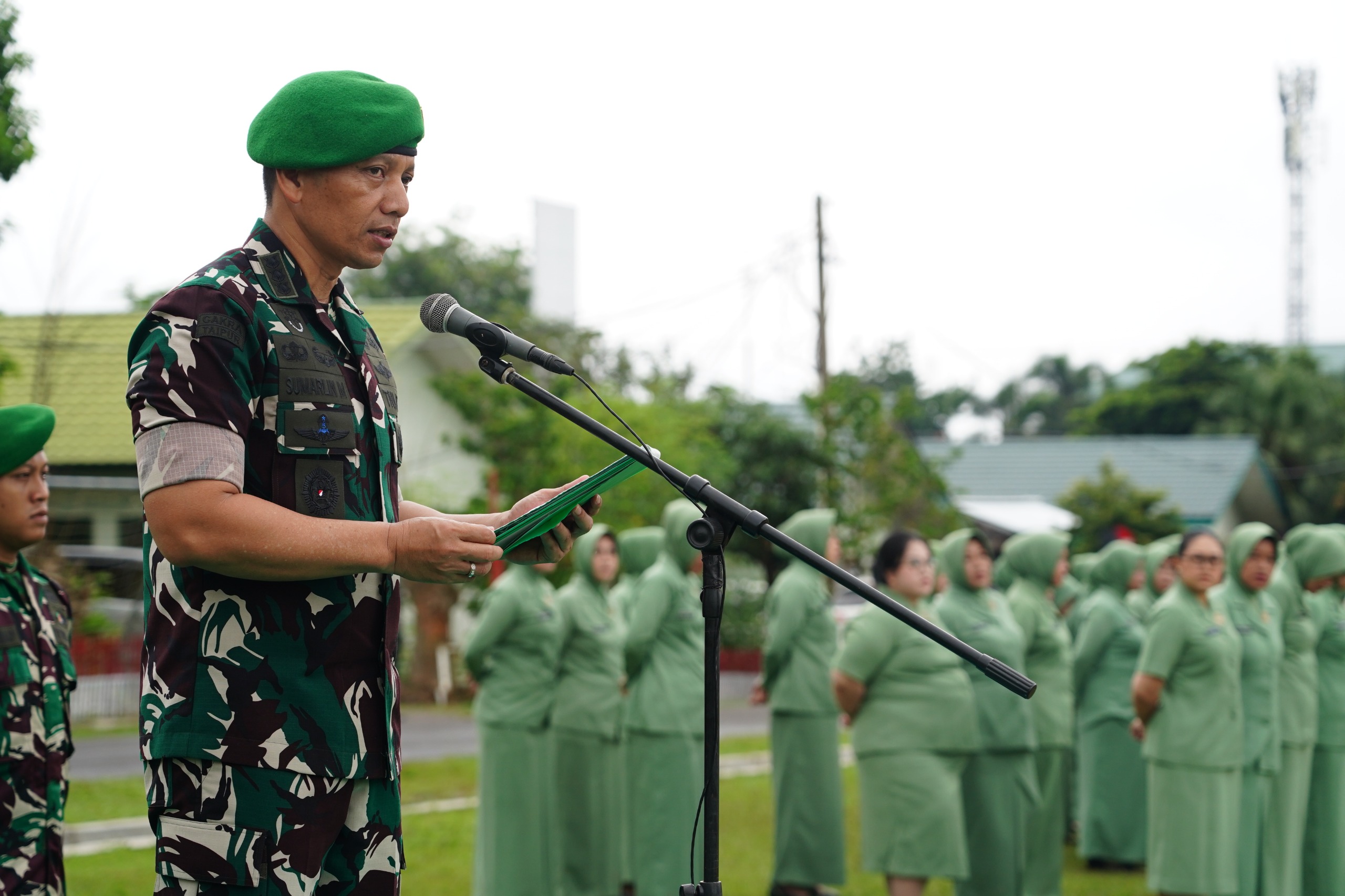 462 Prajurit Naik Pangkat, Korem 043/Gatam Gelar Upacara dan Korp Raport