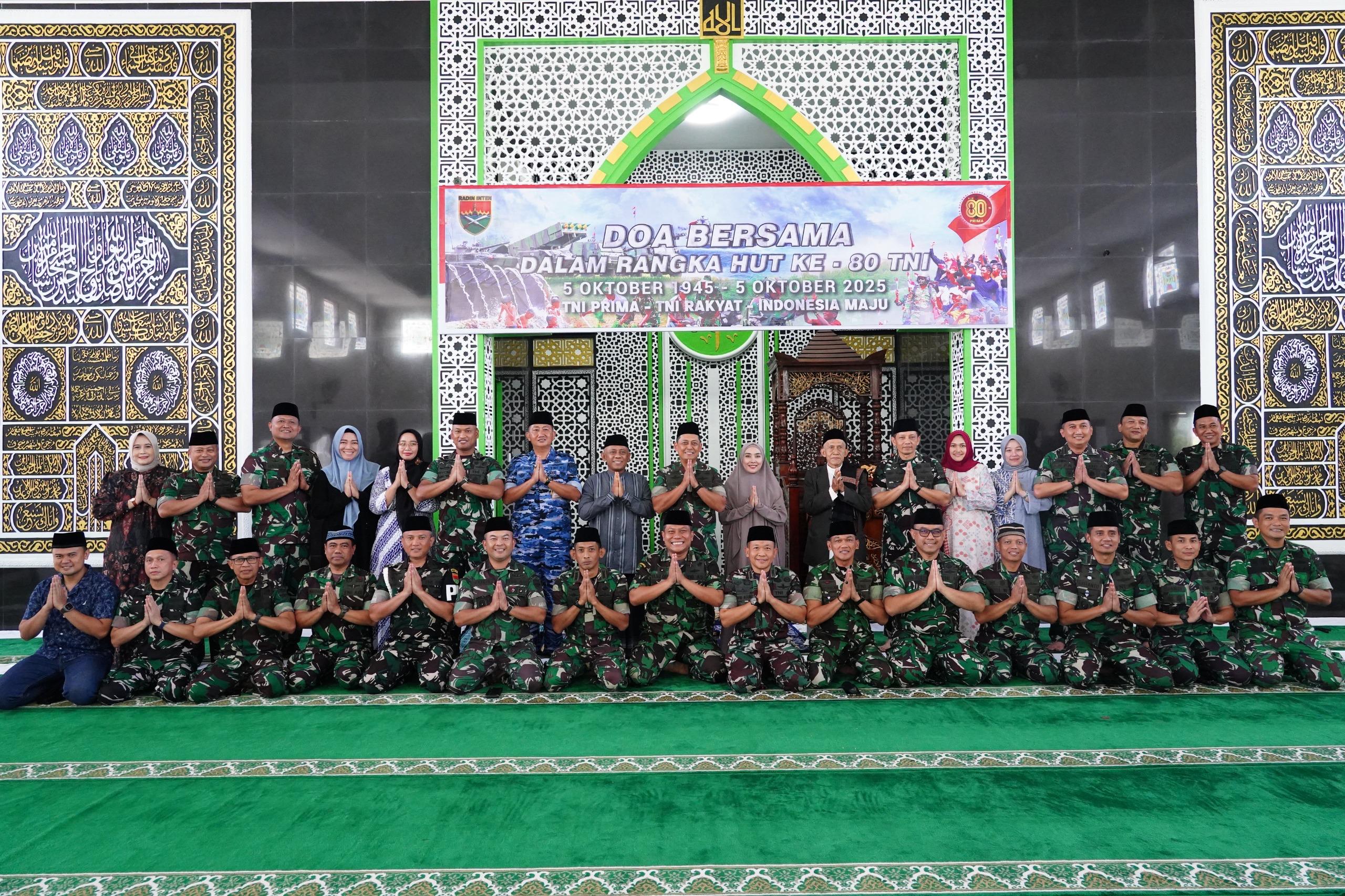 Wujudkan Rasa Syukur, Kodam XXI/RI Gelar Doa Bersama Peringati HUT ke-80 TNI