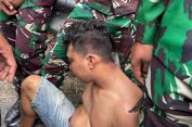 TNI GAGALKAN AKSI BEGAL DAN TABRAK LARI, AMANKAN PELAKU DAN BARANG BUKTI