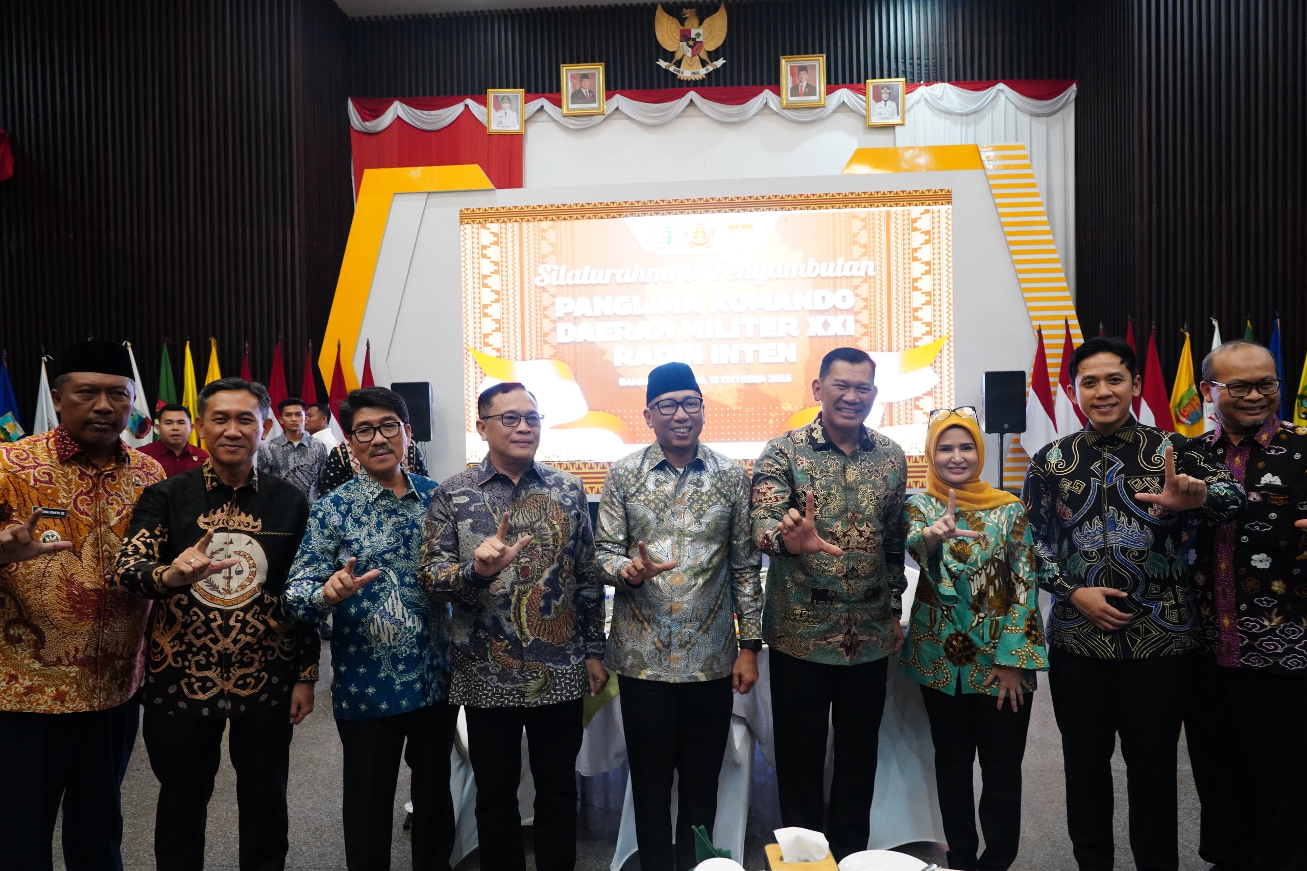 Forkopimda Provinsi Lampung Sambut Pangdam XXI/Radin Inten