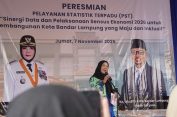 Wali Kota Eva Resmikan Pelayanan Statistik Terpadu di Kota Bandar Lampung