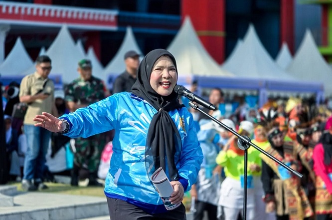 Lomba Senam Tabola Bale Satukan Semangat Kebersamaan Warga Bandar Lampung