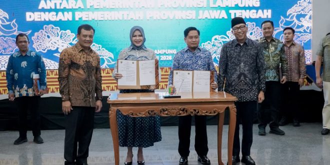 Dari Pangan hingga Pariwisata, Provinsi Lampung–Jawa Tengah Sepakati 11 Kerja Sama Strategis