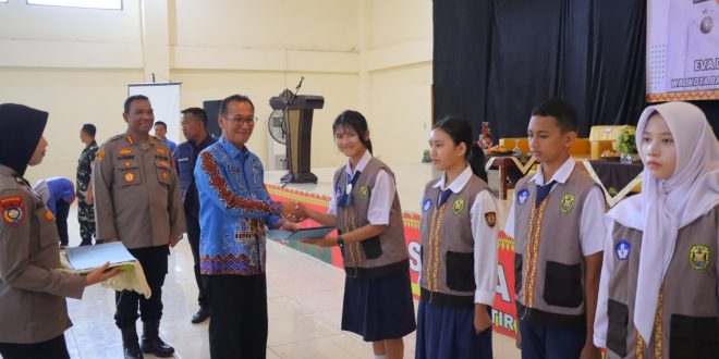 Ribuan Pelajar SMP Kota Bandar Lampung Ikuti Apel Besar Satgas Retina Angkatan Ke II