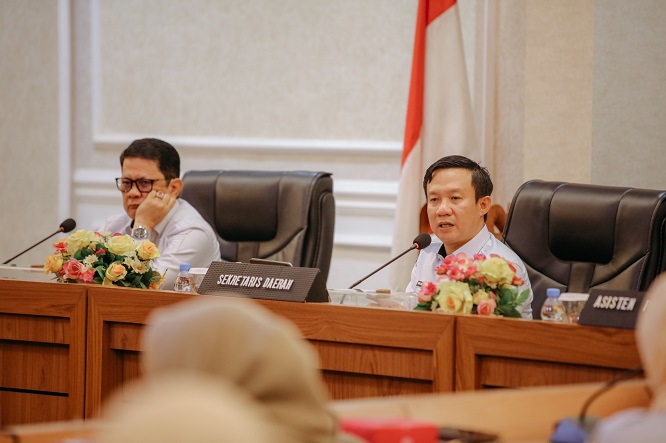 Sekdaprov Marindo Kurniawan Pimpin Rakor Program Kerja Sekretariat Daerah