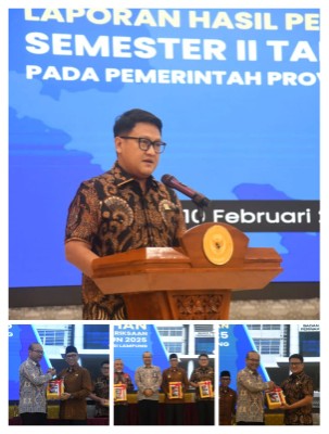 Ketua DPRD Lampung Ahmad Giri Akbar Hadiri Penyerahan LHP BPK RI