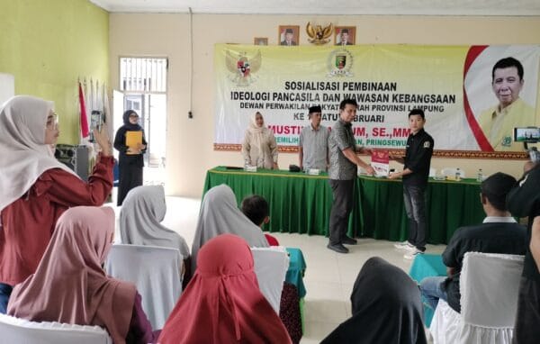 Anggota DPRD Lampung Ajak Warga Pesawaran Cintai Pancasila