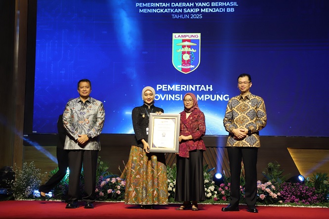 Pemprov Lampung Perkuat Reformasi Birokrasi, SAKIP 2025 Naik ke Predikat BB