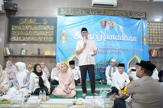 Pemprov dan Pemkot Bandar Lampung Gelar Safari Ramadhan Bersama, Wali Kota Sampaikan Apresiasi