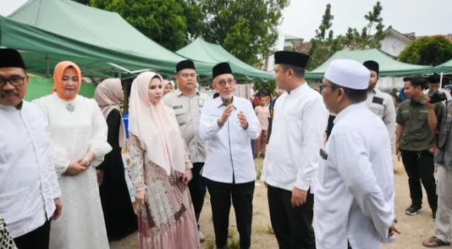 Bupati Pesawaran Hj Nanda Indira Bersama Wabup Antonius Muhammad Ali kunjungan Silaturahmi Di Desa Gerning Kec Tegineneng