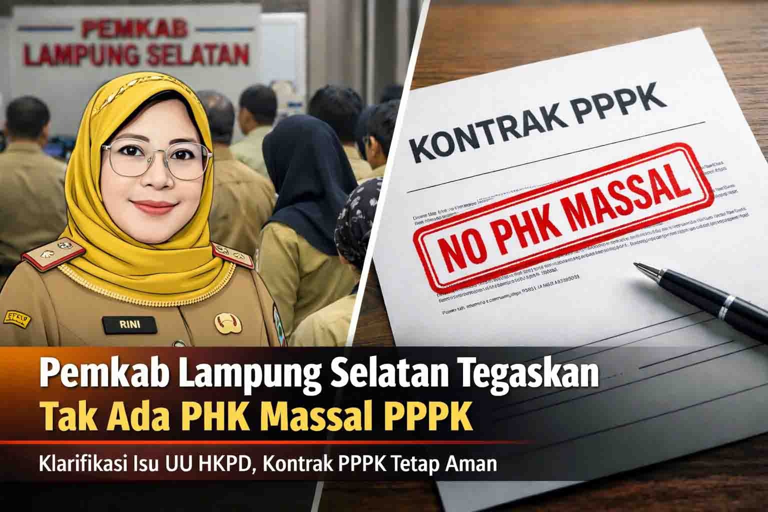 Heboh UU HKPD, Pemkab Lampung Selatan Tegaskan Tak Ada PHK Massal PPPK