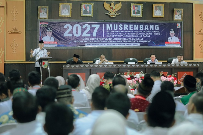 Musrenbang RKPD 2027 Tekankan Sinergi dan Aksi Nyata Perkuat Ekonomi Desa di Kabupaten Tulang Bawang Barat