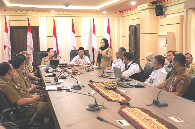 Sekdaprov Marindo Rakor Lintas Sektor bersama Wali Kota Bandar Lampung, Susun Strategi Terintegrasi Penanganan Banjir