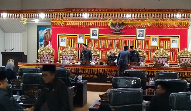 DPRD Lampung Selatan Rapat Paripurna Penyampaian Ranperda Penyerahan PSU Perumahan