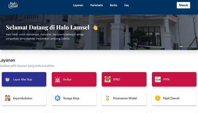 Cukup Kirim “Hallo”, Warga Lampung Selatan Bisa Adukan Keluhan