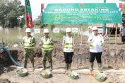 Danrem 043/Gatam Hadiri Ground Breaking Jembatan Garuda, Dorong Peningkatan Ekonomi Warga Lamtim