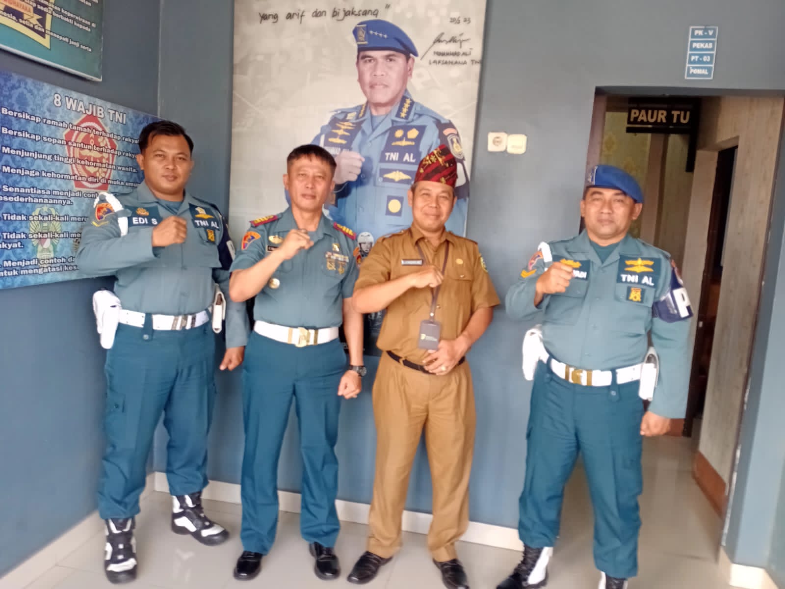 SMPN 17 Bandar Lampung Jajaki Kerja Sama Pendidikan dengan Lanal Lampung