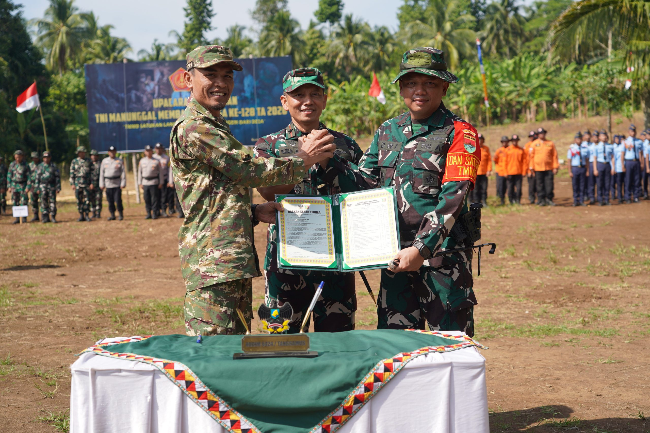 Buka TMMD ke-128 di Tanggamus, Danrem 043/Gatam Harapkan Kesejahteraan Warga Kalimiring Meningkat