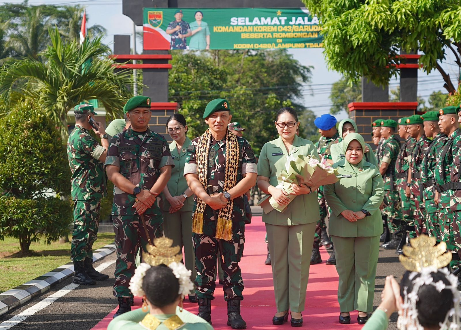 Danrem 043/Gatam Tekankan Jaga Kesehatan dan Hindari Pelanggaran Saat Kunjungi Kodim 0429/Lamtim